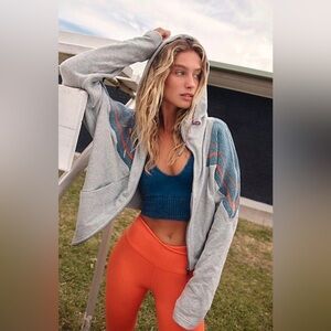 Free‎ People Galaxy zip up hoodie